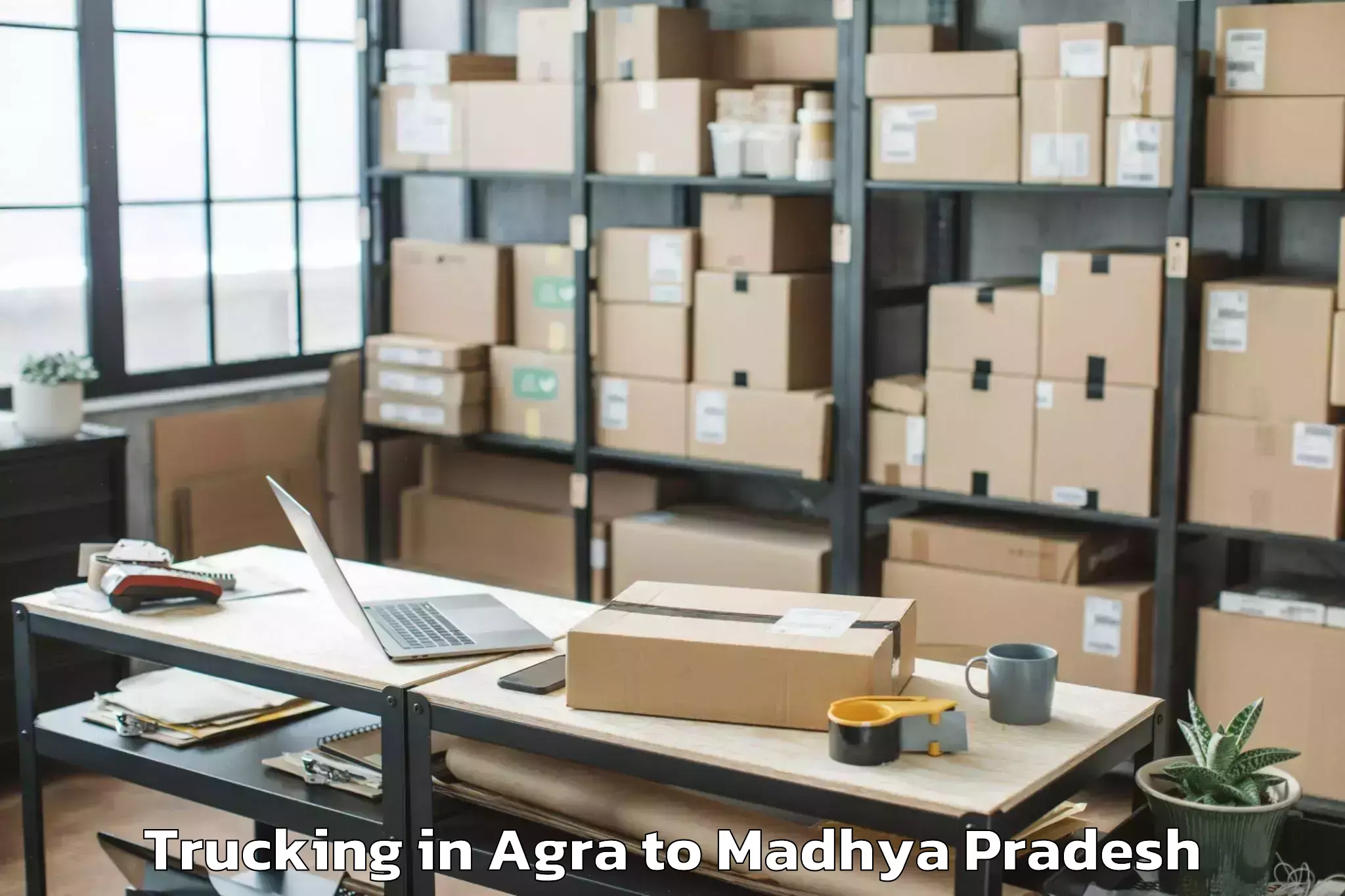 Top Agra to Mahidpur Trucking Available